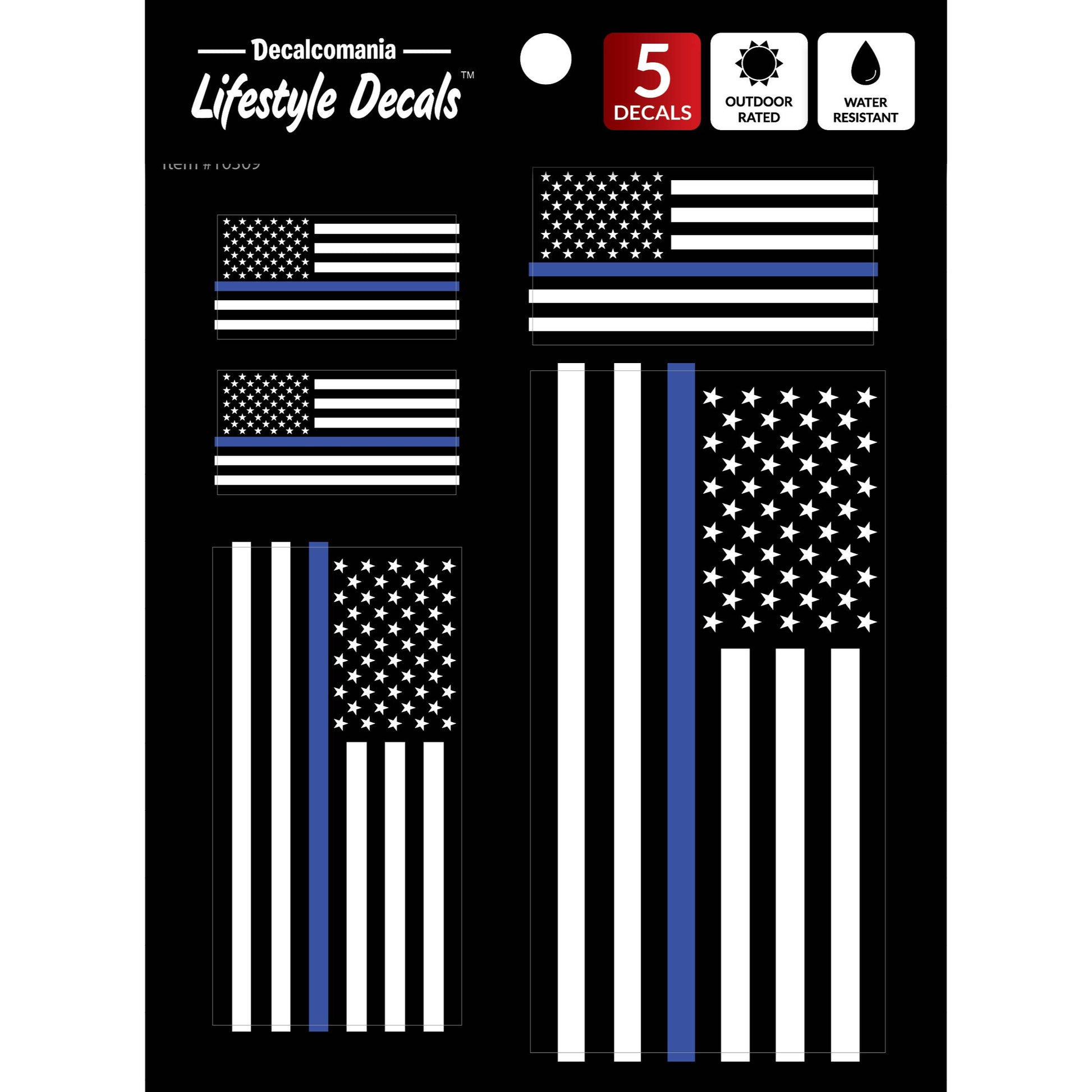 Thin Blue Line Flags Car Sticker Decal – Responder Supply