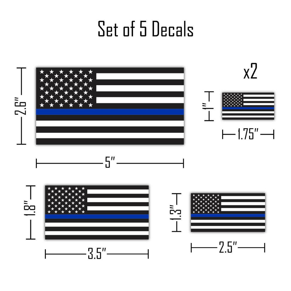 Thin Blue Line Flags Car Sticker Decal – Responder Supply